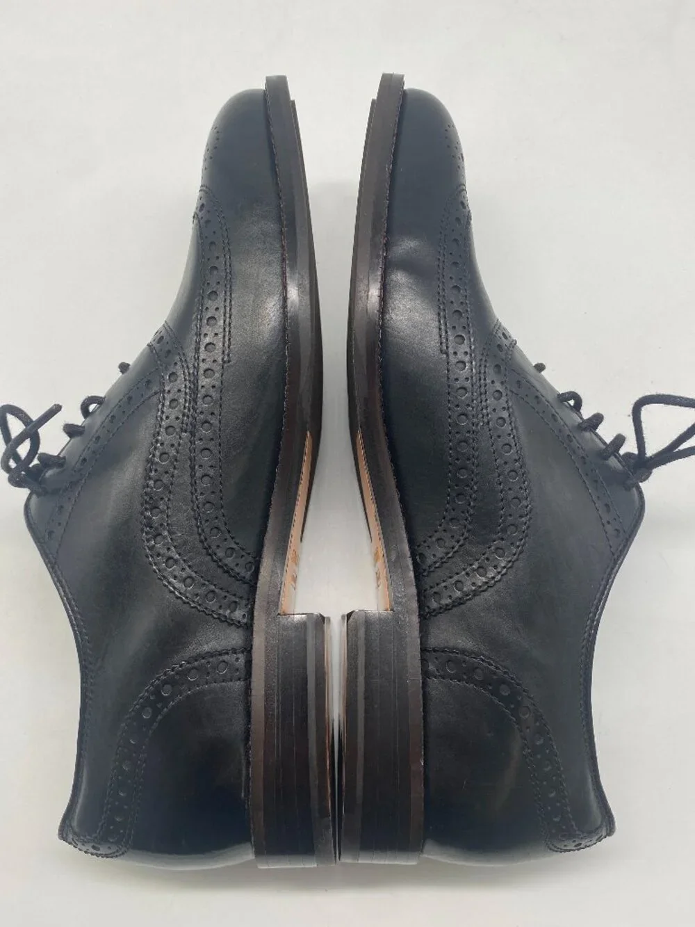 COLE HAANGRAND 360 BLACK LEATHER OXFORD SHOES US MEN SIZE 8.5D